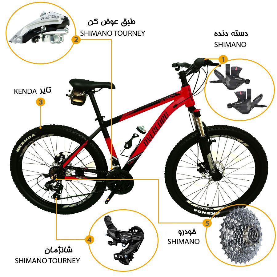 سیستم دنده دوچرخه اورلرد مدل OL2601
