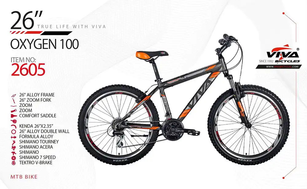 دوچرخه ویوا اکسیژن سایز 26 کد 2605
