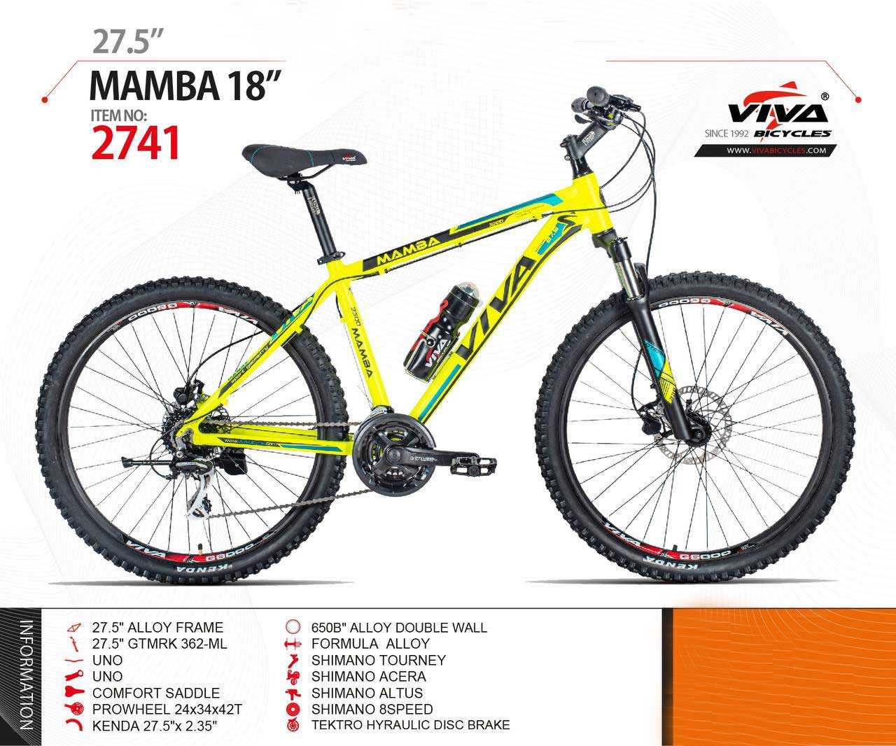 خرید دوچرخه ویوا مدل مامبا MAMBA سایز 27.5