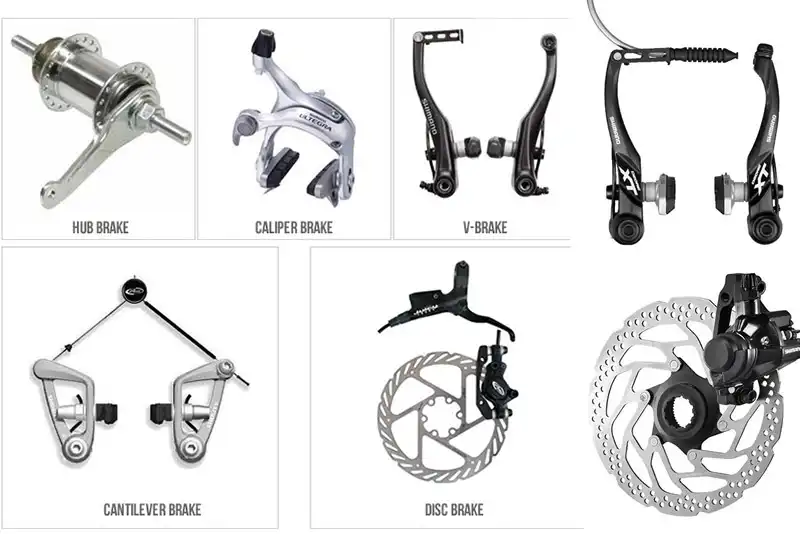 مقایسه انواع ترمز دوچرخه