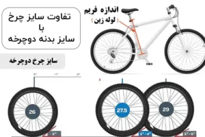تفاوت سایز چرخ دوچرخه با سایز بدنه‌ی دوچرخه: انتخاب مناسب برای راحتی و عملکرد