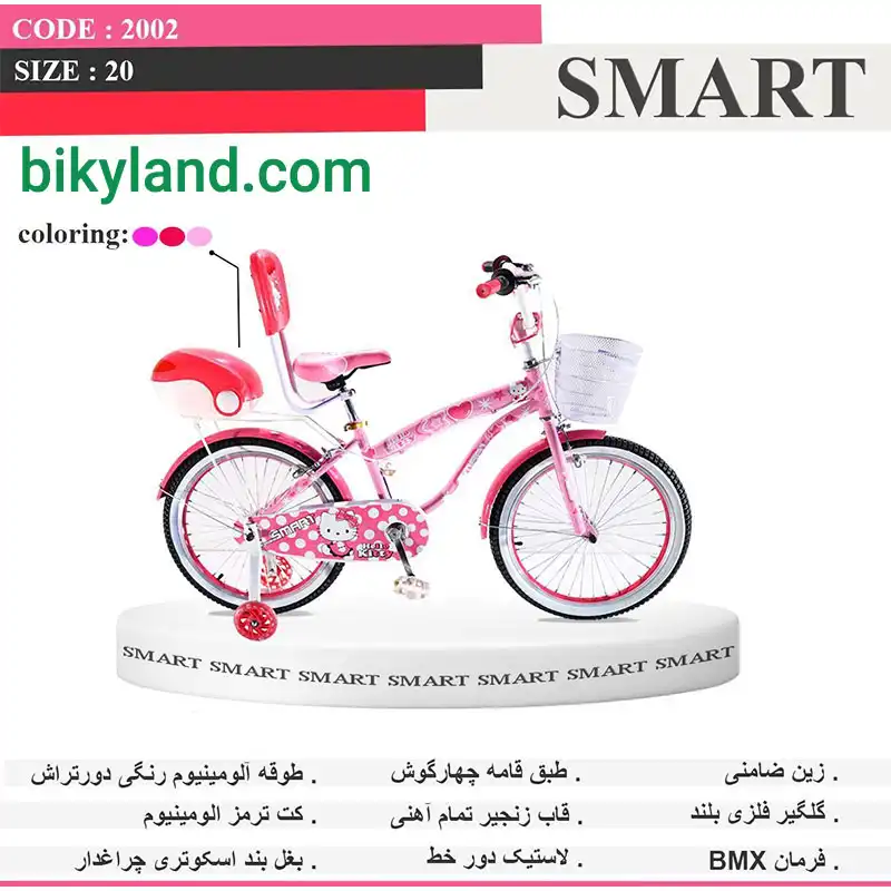 خرید دوچرخه دخترانه اسمارت سایز 20 مدل SMART 2002